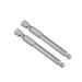 2Pcs Ball End Hex Bits 1/4 Inch Hex Shank 2.6 Inch Length Magnetic H5 Head Screwdriver S2 HRC58 Screw Driver Bit