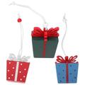 NUOLUX 3Pcs Christmas Gift Box Pendant Tree Hanging Adornment Chic Home Pendant