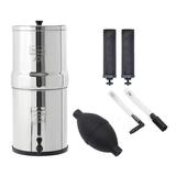 Royal Berkey Gravity-Fed Water Filter with 2 Black Berkey Elements & Berkey Primer Combo Set