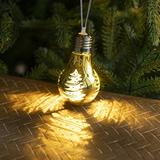 Christmas Balls Ornaments with Light Plastic Bulb Ornament Shatterproof Hanging Balls Colorful Christmas Tree Pendant Ornaments Holiday Party Decoration