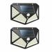 ASKITO 2pcs Solar Lights Outdoor 100 LED Solar Security Lights Motion Sensor Lights Wireless Waterproof Solar Powered