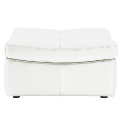 Convo Leather Sectional - Build Your Own Ottoman - White