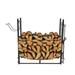 SamyoHome 36 Firewood Rack Fireplace Tool Rack Indoor Wood Holders Fireplace Tools Set Tongs Accessories