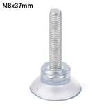 10Pcs Household Transparent Kitchen Holder Rails Nut Screw Wall Rack Suction Cup Wall Hook Suckers M8 X 37MM