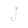 Bijou D'oreille Argent Blanc Cheyanne Oxydes De Zirconium