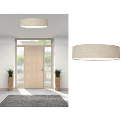 Smartwares - Zeitlose runde Deckenleuchte mit Stoffschirm aus Leinen ø 40cm - ceiling dream Image