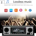 Autoradio FM Haute Définition avec Télécommande Compatible Bluetooth Appel Mains Libres Carte U