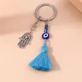 Porte-clés turc mauvais œil pour hommes et femmes porte-clés pendentif breloque œil bleu