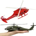 Hélicoptère à bras en alliage de haute simulation jouet modèle d'hélicoptère de feu avion jouet