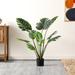 SAFAVIEH Faux Monstera 43-inch Potted Tree - 32" W x 32" D x 43" H