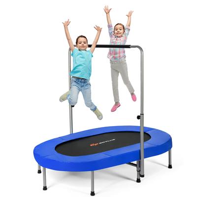 Goplus Foldable Trampoline Double Mini Kids Fitness Rebounder w/