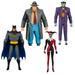 McFarlane Toys DC Direct Batman the Animated Series 4 Pack Collectible Action Figures includes Batman The Joker Harley Quinn and Harvey Bullock Walmart Exclusive