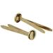 Officemate Brass Plated Fasteners 1.25-Inch Length 0.375-Inch Head 100 per Box (99815)