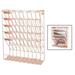 6-Tier Mesh Hanging Wall File Organizer Vertical Mount for Papers Folders Files Clipboard & Magazine Organization Mail Organizer Wall File Holder for Home Office(Rose Gold)