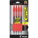 PILOT G2 Premium Refillable and Retractable Rolling Ball Gel Pens Fine Point Red Ink 4-Pack (31191)