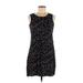 Dress.com Casual Dress - Shift Scoop Neck Sleeveless: Black Dresses - Women's Size 6