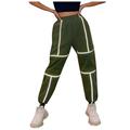 Bigersell Women Pants Stretchy Full Length Pants Women s Solid Color Retro Low-waist Micro-cut Trousers Wild Thin Denim Trousers Ladies High Waist Pants