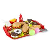 49Pcs Kid Simulated French Fries Hamburger Fast Food Model Pretend Play House Toy