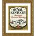 Vintage Booze Labels 20x24 Gold Ornate Wood Framed with Double Matting Museum Art Print Titled - Royal Kentucky Straight Bourbon Whiskey