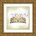 Allen Kimberly 20x20 Gold Ornate Wood Framed with Double Matting Museum Art Print Titled - Princess Heart 2