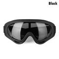New Dustproof Outdoor Sports Moto Cycling Eyewear Glasses Lens Frame Winter Windproof Ski Goggles BLACK