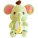 Cartoon Elephant Fluffy Doll Plush Animal Doll Adorable Stuffed Elephant Kids Accompany Doll