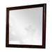 36 Inches Rectangular Molded Wood Encased Mirror Brown