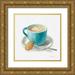 Nai Danhui 20x20 Gold Ornate Wood Framed with Double Matting Museum Art Print Titled - Wake Me Up Coffee I Linen