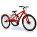 MOPHOTO 26 Adult Mountain Tricycle 7 Speed MTB Cruiser Trike with Rear Basket Adult Tricycle Exercise Men s Women s Tricycles