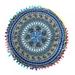 Round Cushion Cover Decorative Mandala Pillow Sham Indian Bohemian Ottoman Poufs Pom Pom Pillow Cases Outdoor Cushion Cover