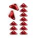 Rope Tensioner 12 Piece Aluminum Triangle Rope Adjuster Tent for Camping and Hiking GuyLine Rope Tensionerï¼ˆ12pcs-redï¼‰