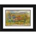 Pierre-Auguste Renoir 24x17 Black Ornate Framed Double Matted Museum Art Print Titled: The Hills Rouge (About 1906-10)