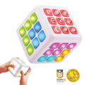 Power Your Fun Cubik 5 Brain Memory Games LED Cube (White)