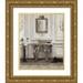 Hageman Marilyn 20x24 Gold Ornate Wood Framed with Double Matting Museum Art Print Titled - Classical Bath I Gray