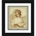 D. Watson 12x14 Black Ornate Wood Framed Double Matted Museum Art Print Titled: Thalia (C. 1797)