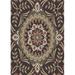 Ahgly Company Indoor Rectangle Patterned Burgundy Brown Novelty Area Rugs 7 x 9