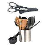 BergHOFF Studio 25Pc Assorted Cooking Tool Set Nylon/Stainless Steel in Black/Brown/Gray | Wayfair 2220202