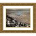 Tissot James 18x15 Gold Ornate Wood Framed with Double Matting Museum Art Print Titled - People Seek Museumist To Make Him King