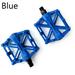 Outdoor&Sports MTB Universal Aluminium Alloy Cycling Accessories Bicycle Pedals Mountain Bike Pedals Flat Platform Pedaling BLUE