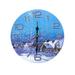 Chiccall 12 Inch Retro Creative Environmental Protection Frameless Christmas Day Special Wall Clock Indoor Outdoor Christmas Decorations for Home on Clearance