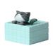 Pianpianzi Extra Large Garden Yard Statues Outdoor And Garden Statues Outdoor 4 Models Of Blue Bath Cat Microlandscape Landscaping Doll Creative Hand Office Decoration