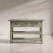 Rosalind Wheeler Rustic Distressed Acacia 50" Sofa Table - Gold Wood in Gray | 32 H x 50 W x 18 D in | Wayfair 4D4D4B7EAC8C4180B7D5F085C0EA5B64