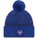 Men's New Era Royal Toronto Blue Jays Authentic Collection Sport Cuffed Knit Hat with Pom