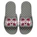 Youth ISlide Gray Mississippi State Bulldogs Blown Up Primary Logo Slide Sandals