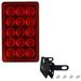 Megawheels Car Square Brake Light | Modified High-Brightness LED Pilot Light | Easy to Install Anti-Rear Strobe Warning Light with Stable Performance