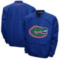 Men's Franchise Club Royal Florida Gators Windshell Big Logo V-Neck Pullover Jacket