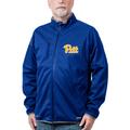 Men's Franchise Club Royal Pitt Panthers Softshell Full-Zip Jacket