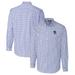 Men's Cutter & Buck Royal Delaware Fightin' Blue Hens Easy Care Stretch Gingham Long Sleeve Button-Down Shirt