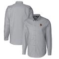 Men's Cutter & Buck Charcoal Oregon State Beavers Vault Stretch Oxford Long Sleeve Button-Down Shirt