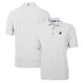 Men's Cutter & Buck Gray Florida Gators Virtue Eco Pique Botanical Recycled Polo